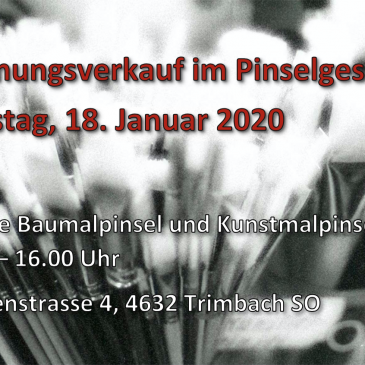 2020! PINSELMANUFAKTUR **Update**